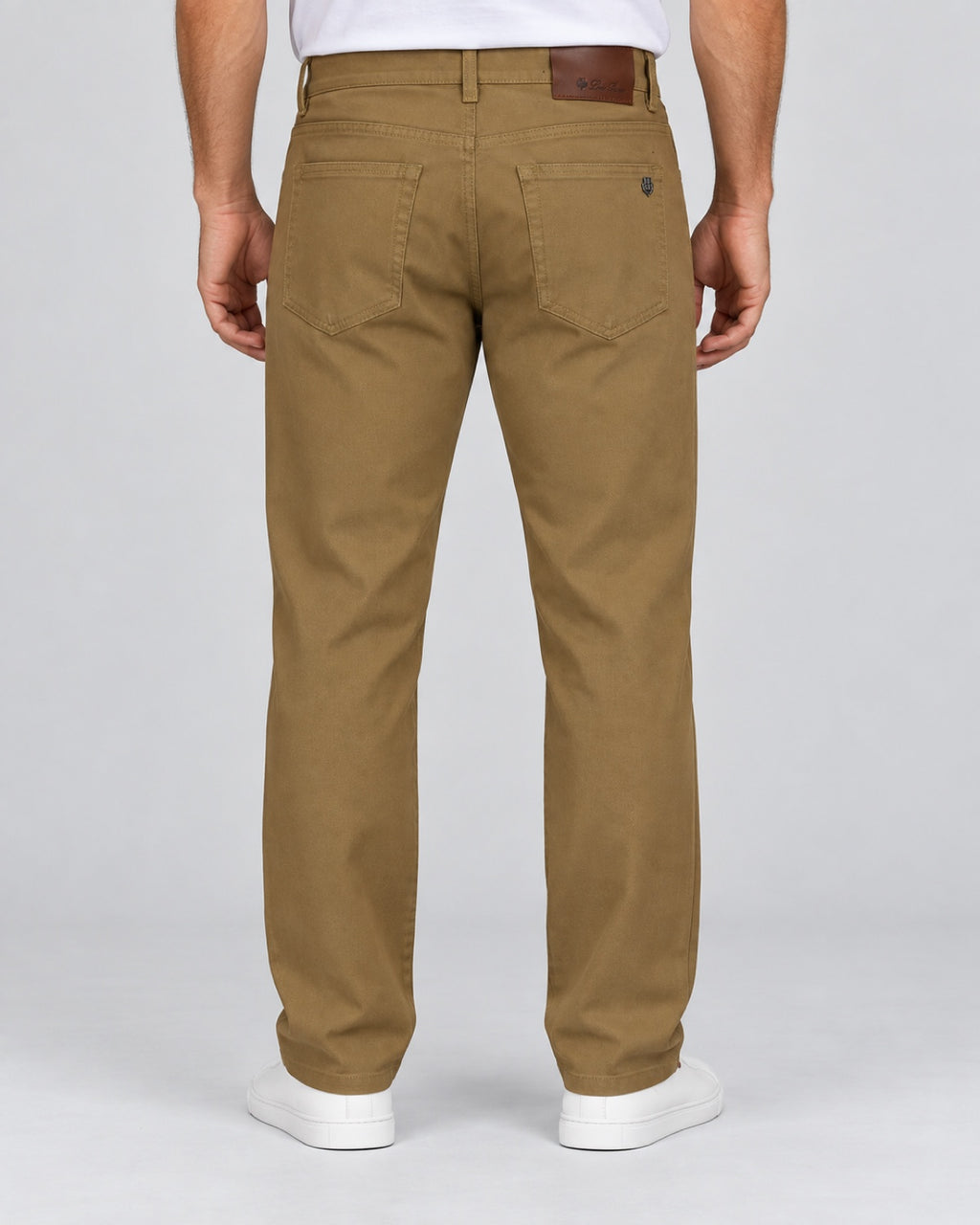 Men’s Five-Pocket Trousers – Camel Khaki - back view