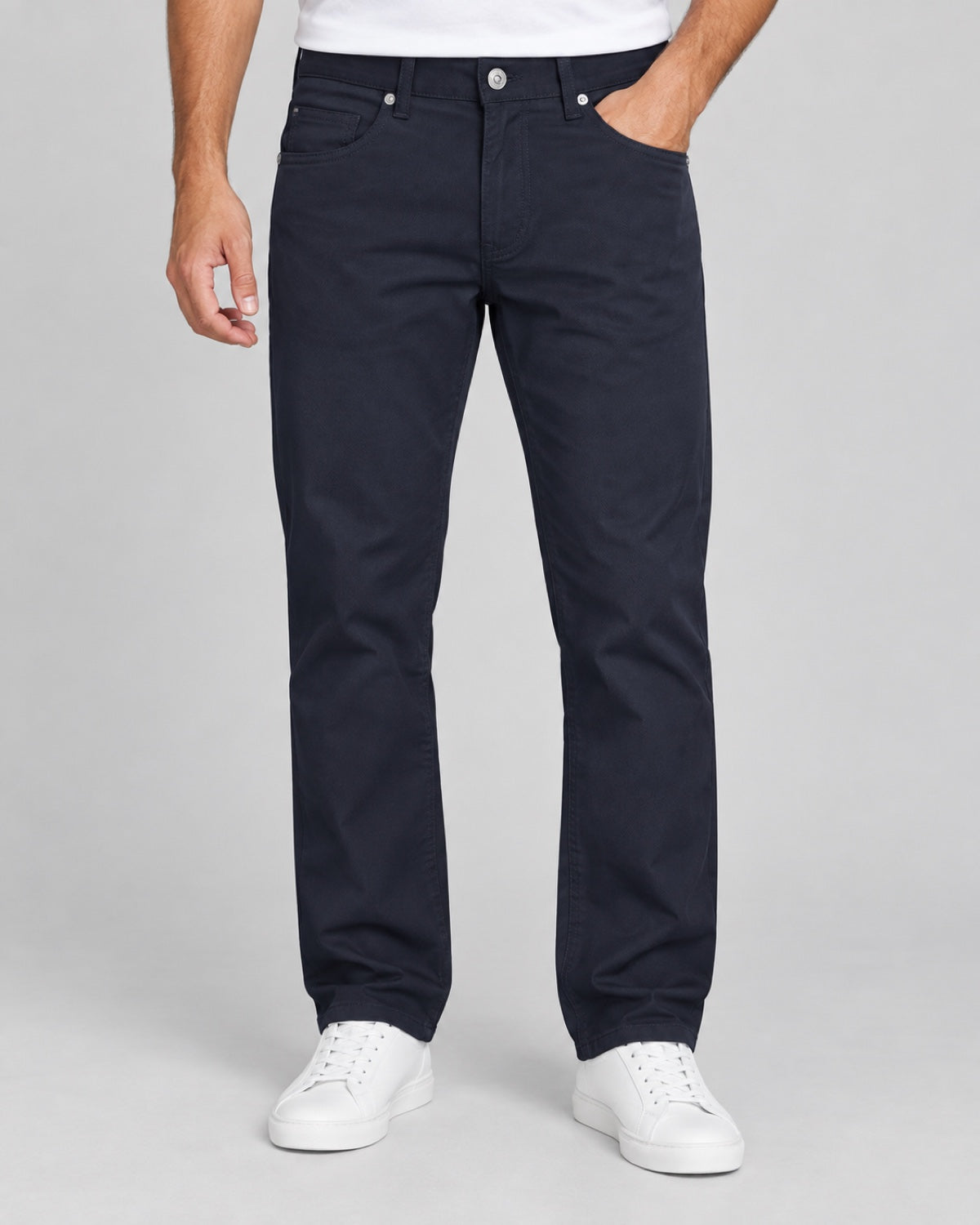 Men’s Five-Pocket Trousers – Midnight Navy - front view