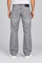 LW — Men’s Wide-Bottom Straight-Fit Anagram Jeans – Light Stone Grey