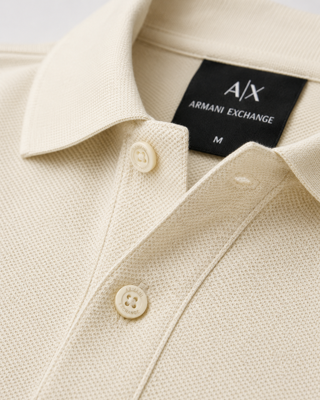 Men’s Cream Tonal-Logo Polo T-Shirt - view 4