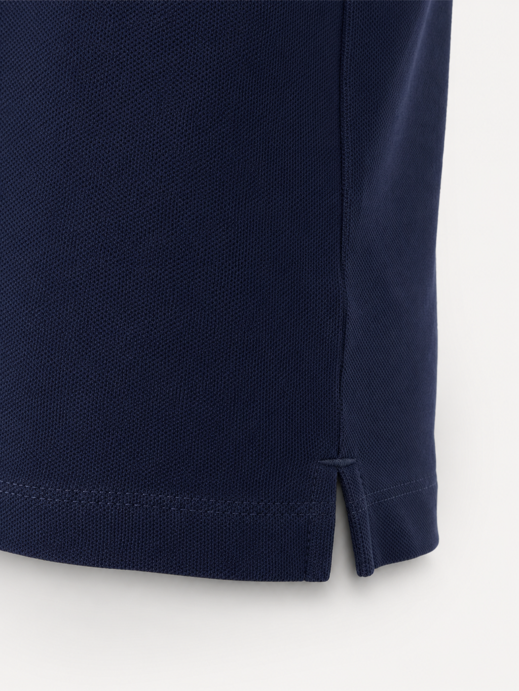 Men’s Navy Blue Embossed-Logo Polo T-Shirt - view 5