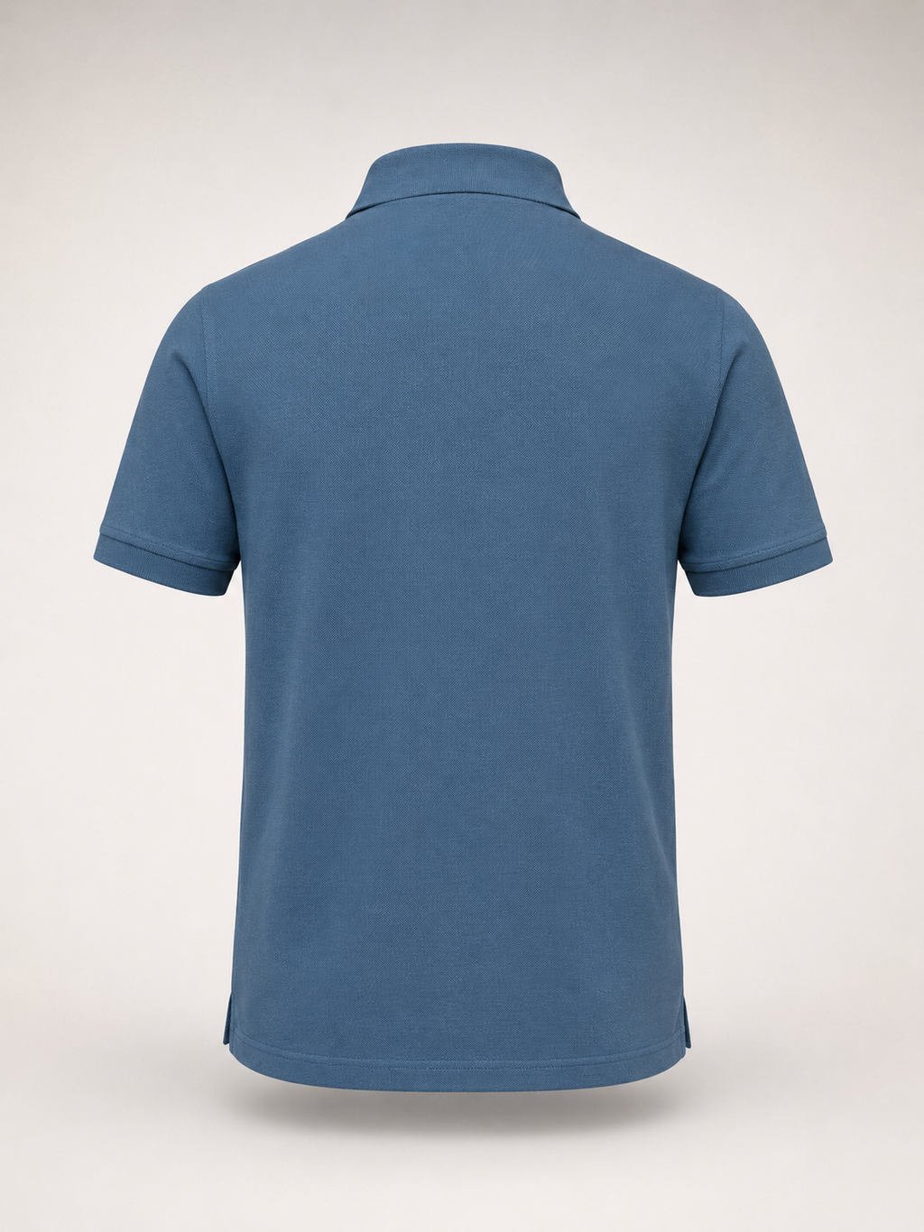 Men’s Petrol Blue Embossed-Logo Polo T-Shirt - view 3