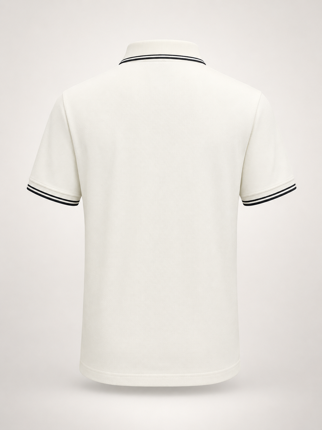 Men’s Off-White Zip-Placket Polo T-Shirt - view 3
