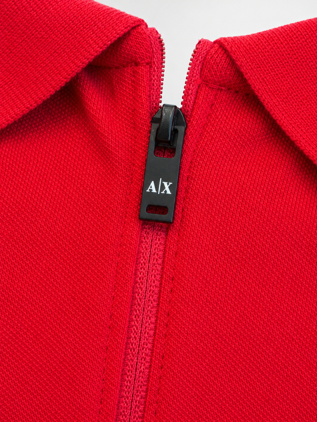 Men’s Red Zip-Placket Polo T-Shirt - view 5