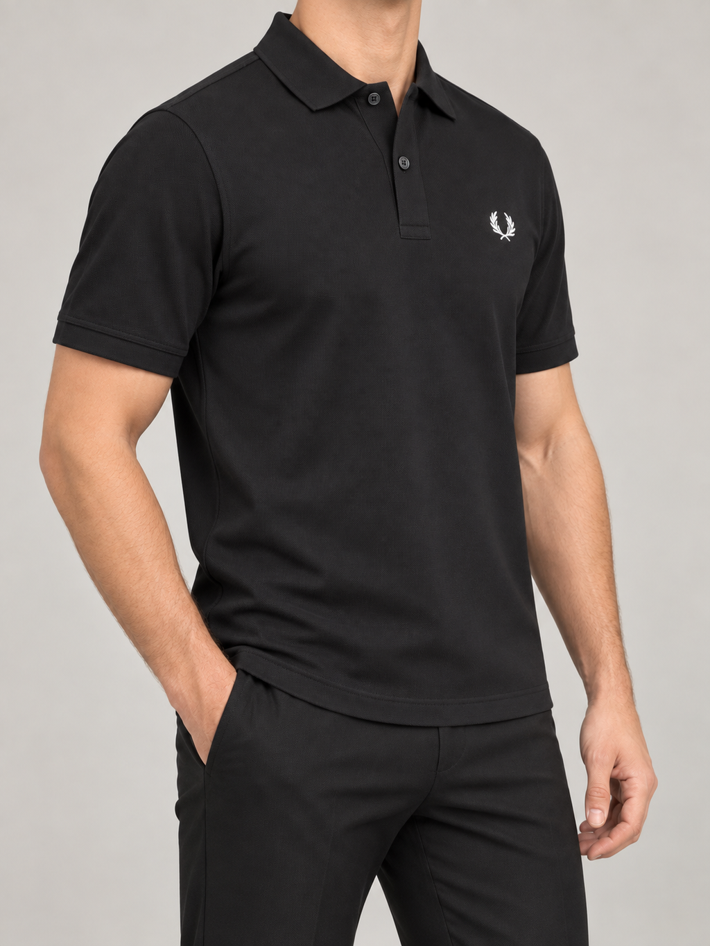 Black Classic Polo - view 3