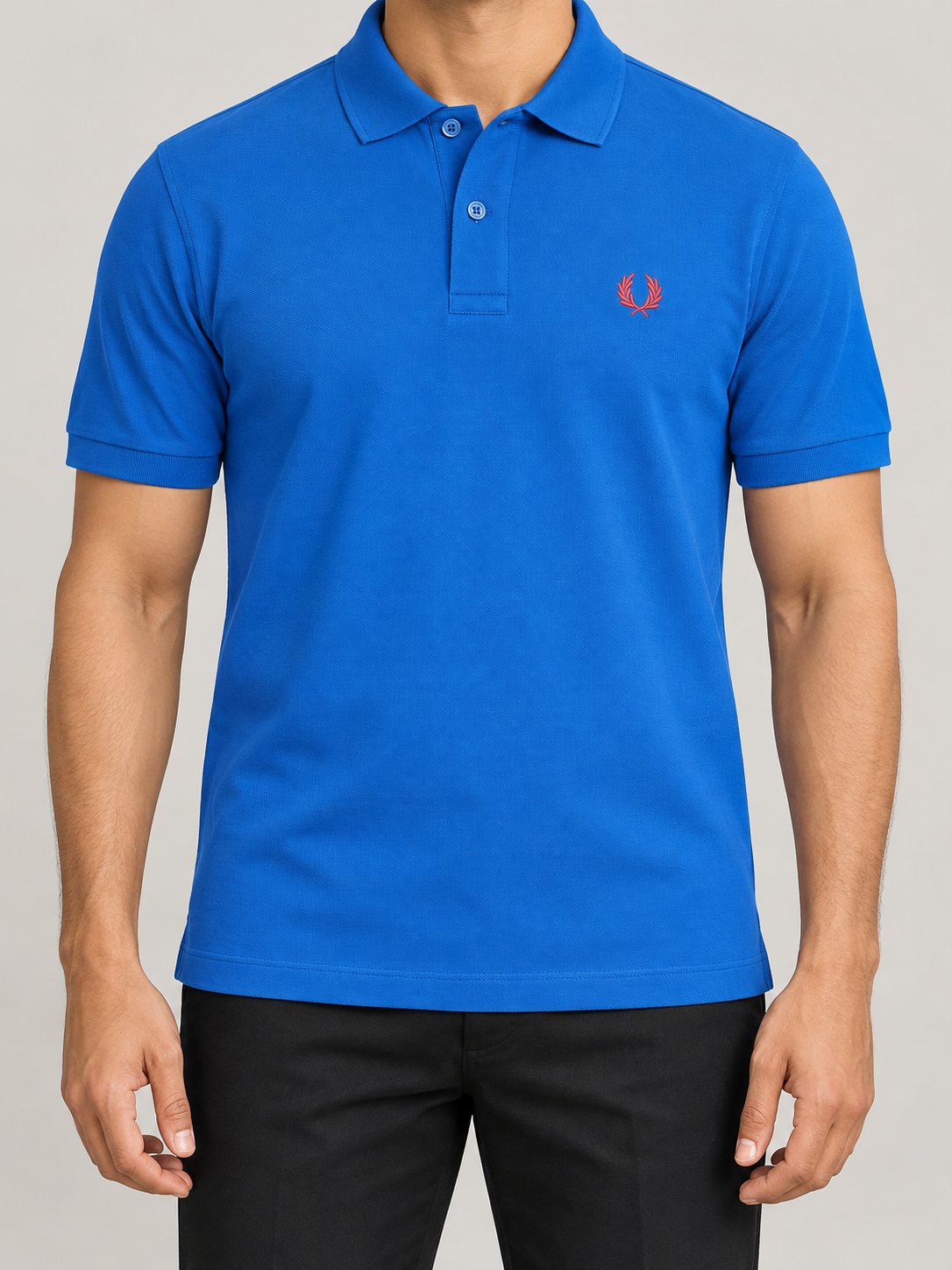 Royal Blue Classic Polo - front view