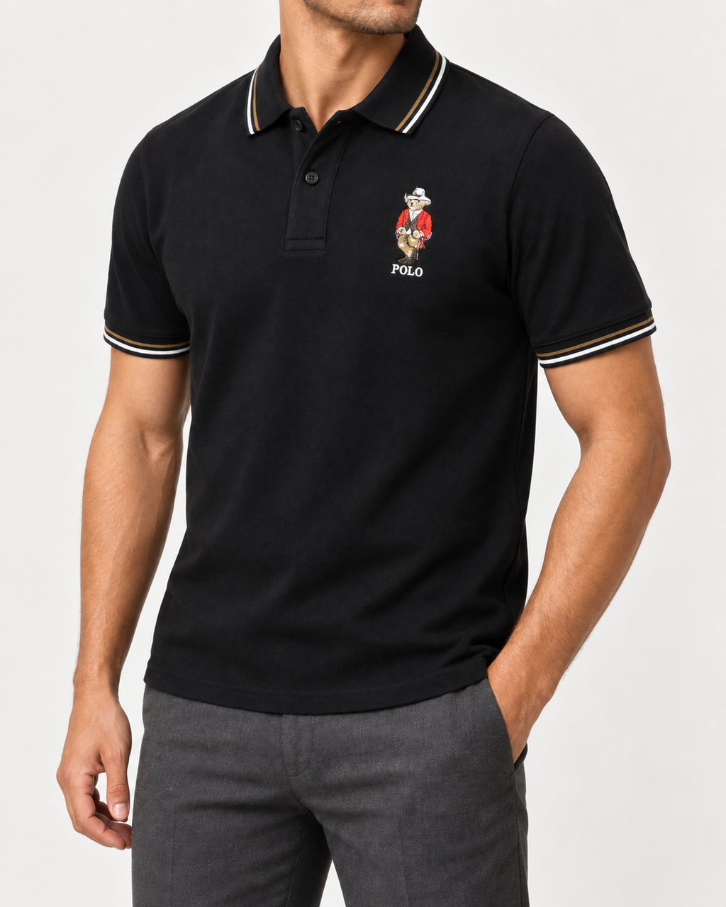 Black Polo Bear T-Shirt - view 2