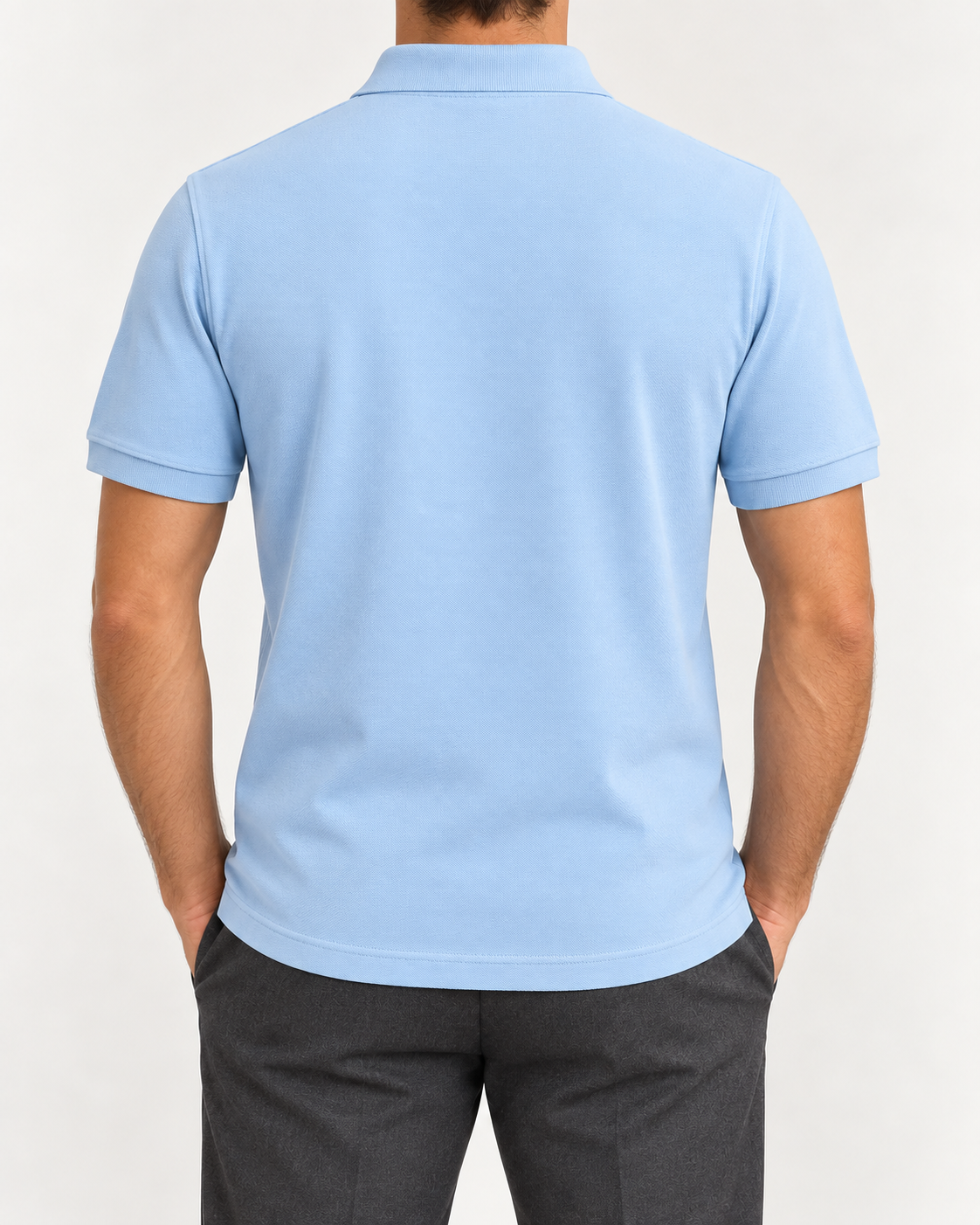 Sky-Blue Small-Pony Polo Shirt - view 3