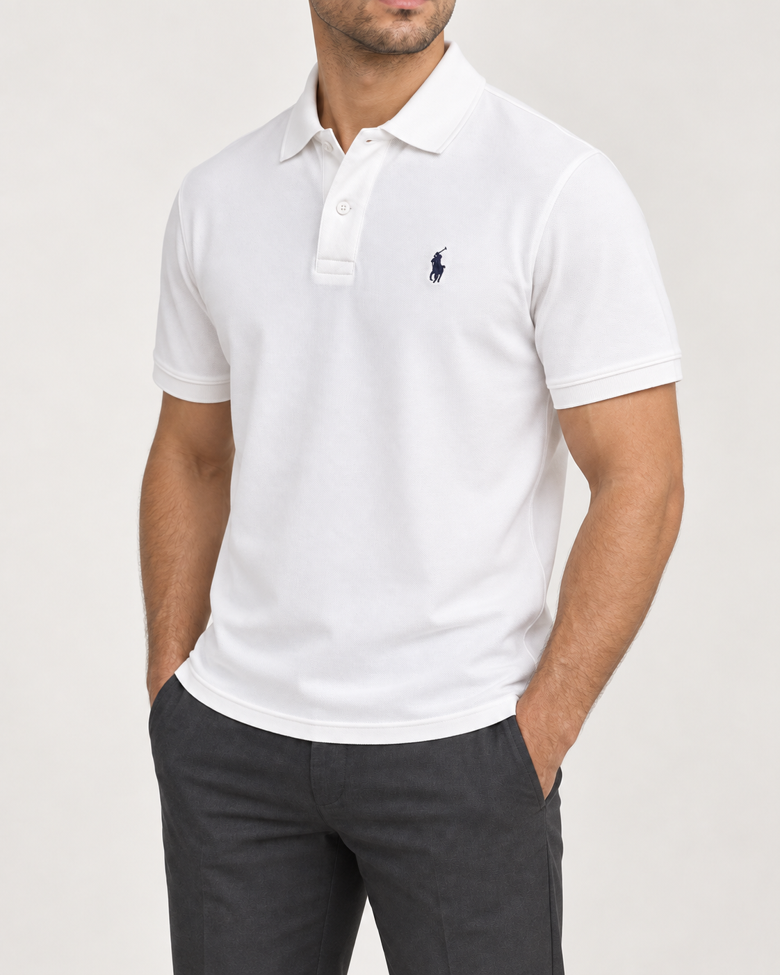 White Small-Pony Polo Shirt - view 2
