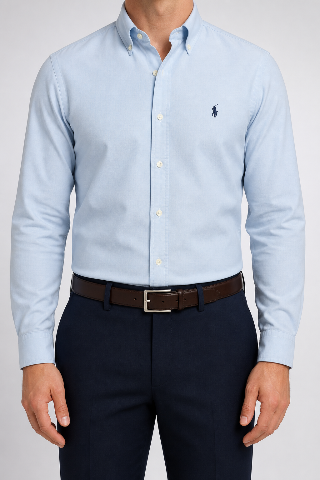 Men’s Classic Light Blue Shirt - front view