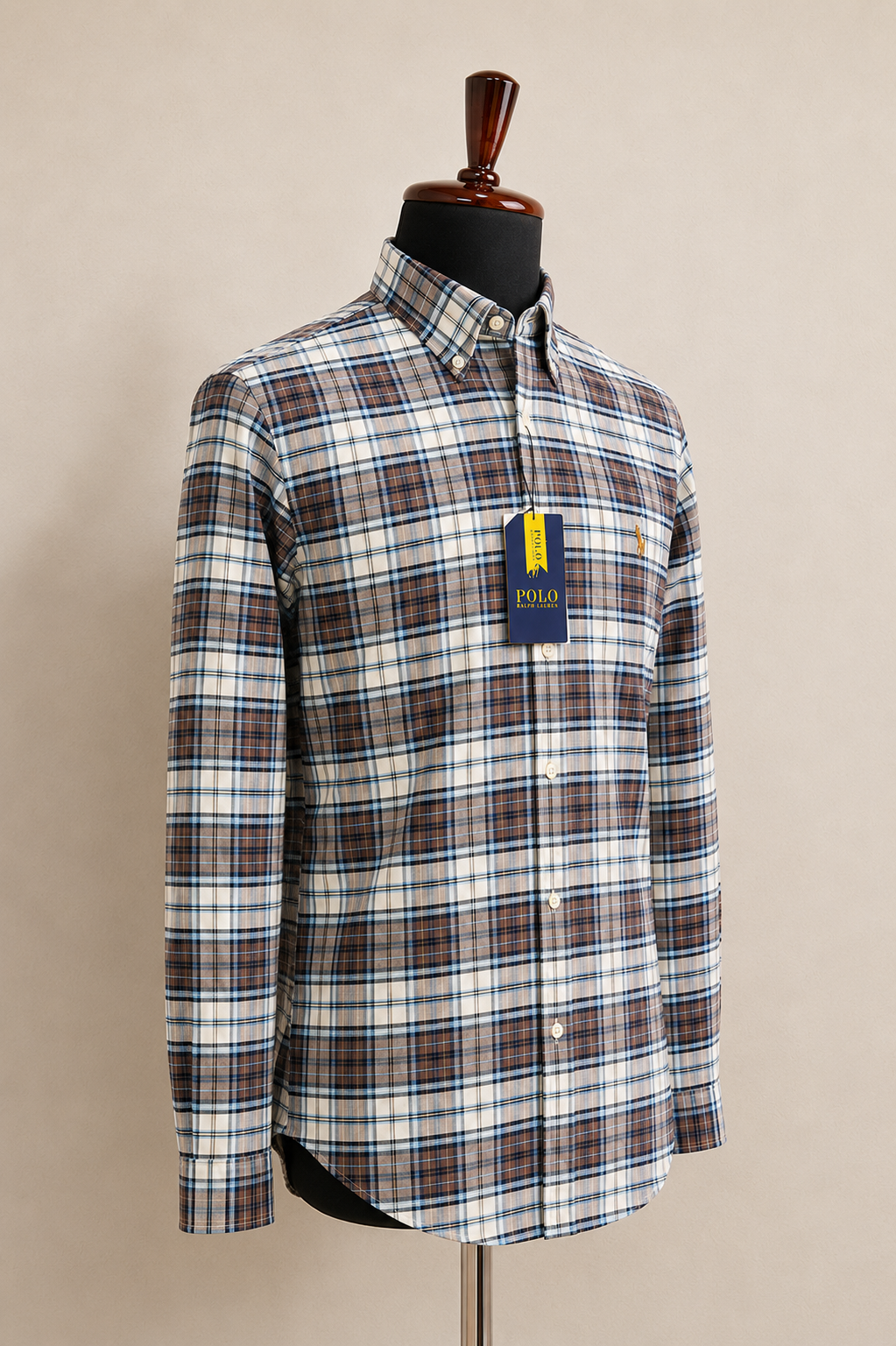 Men’s Heritage Brown Plaid Shirt - view 2
