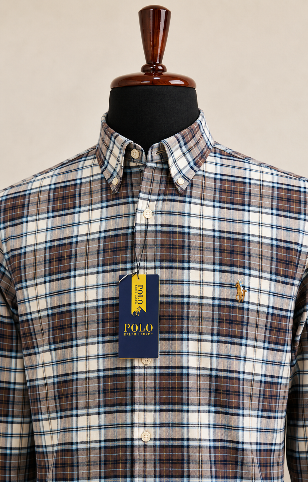 Men’s Heritage Brown Plaid Shirt - view 4