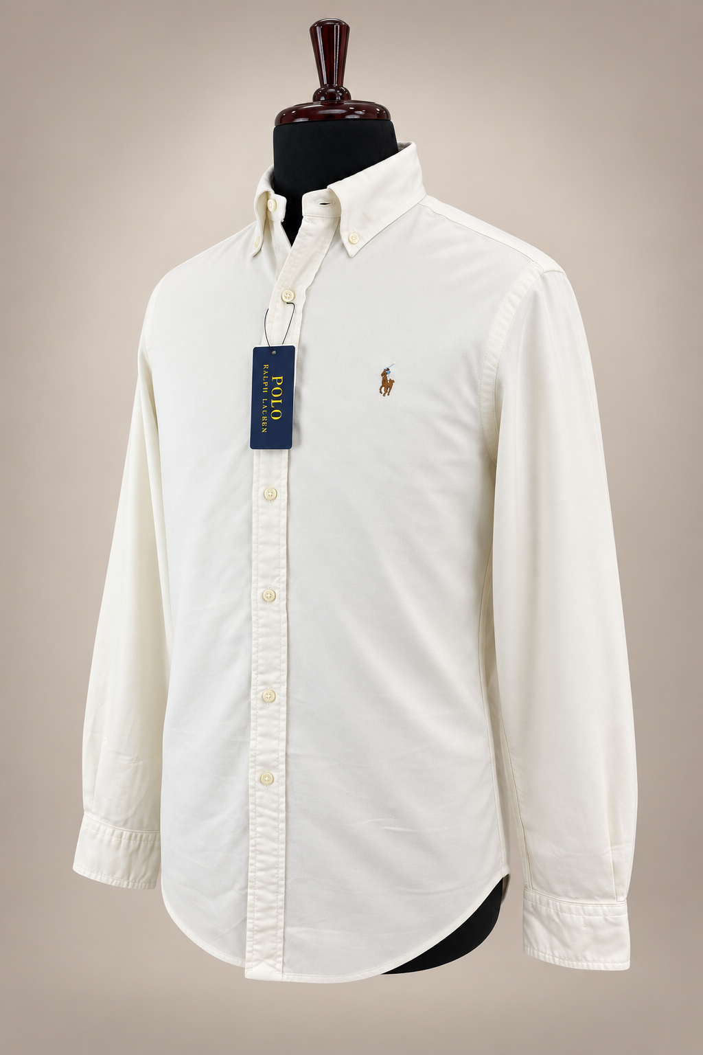 Men’s Ivory Textured Shirt - view 2