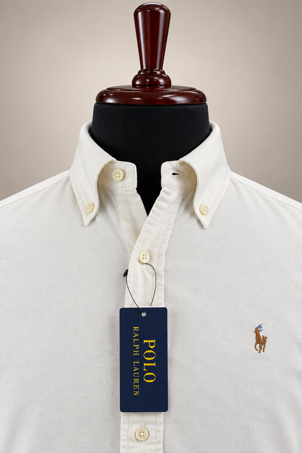Men’s Ivory Textured Shirt - view 4