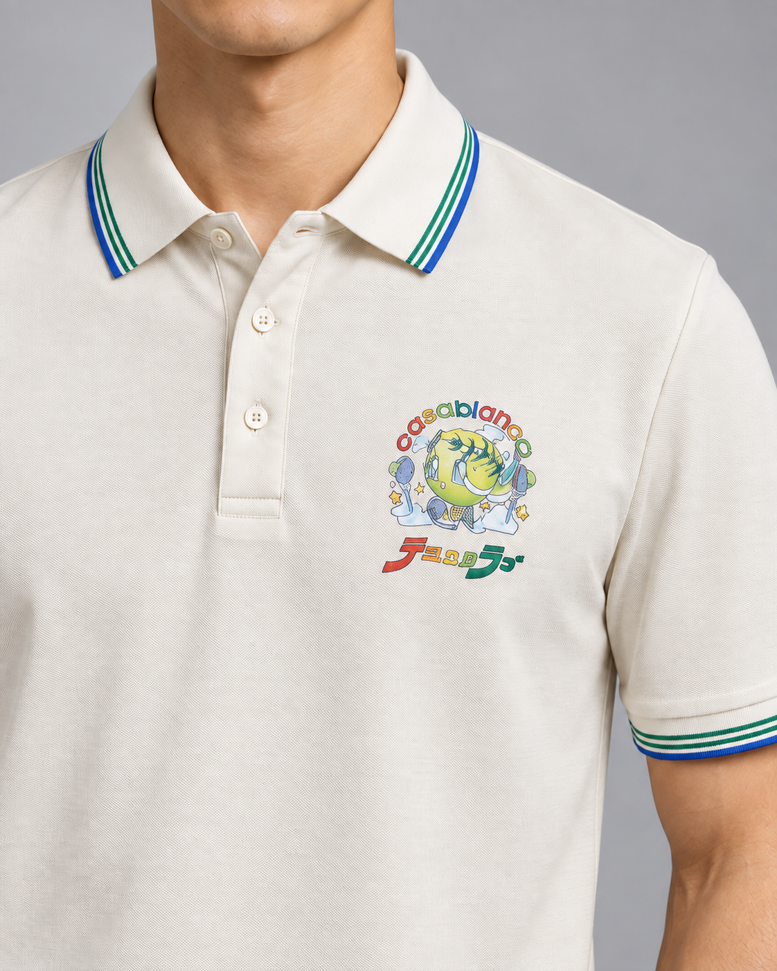 Ivory Planet Graphic Polo Shirt - view 4