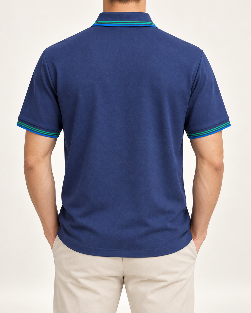 Navy Planet Graphic Polo Shirt - view 3