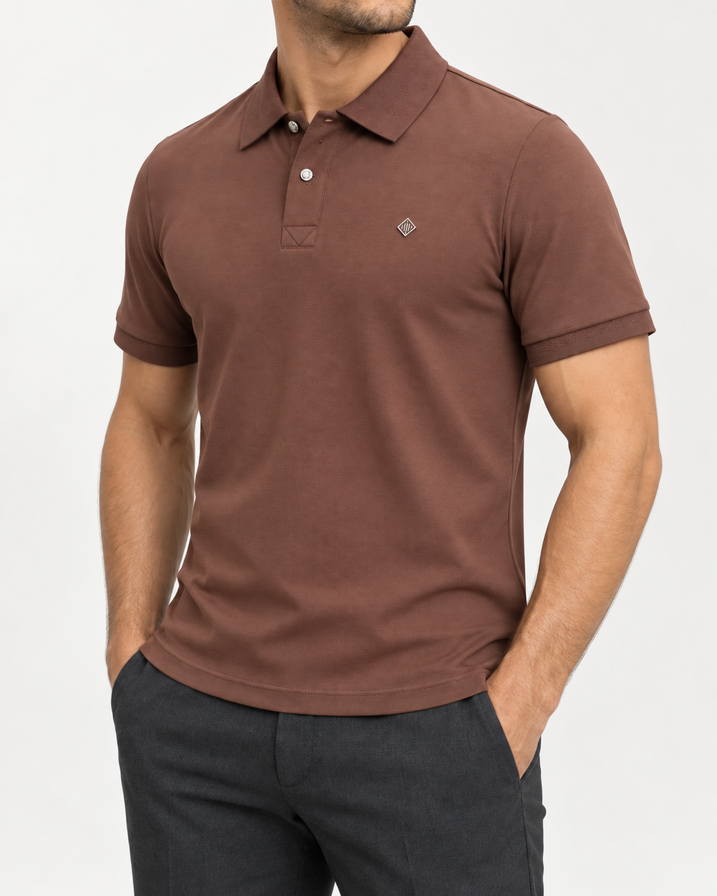 Cocoa Diamond-Badge Polo Shirt - view 2