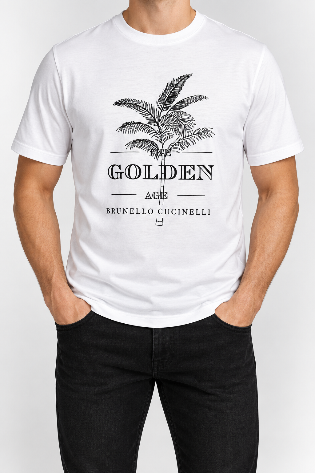 Men’s White Golden Age T-Shirt - front view
