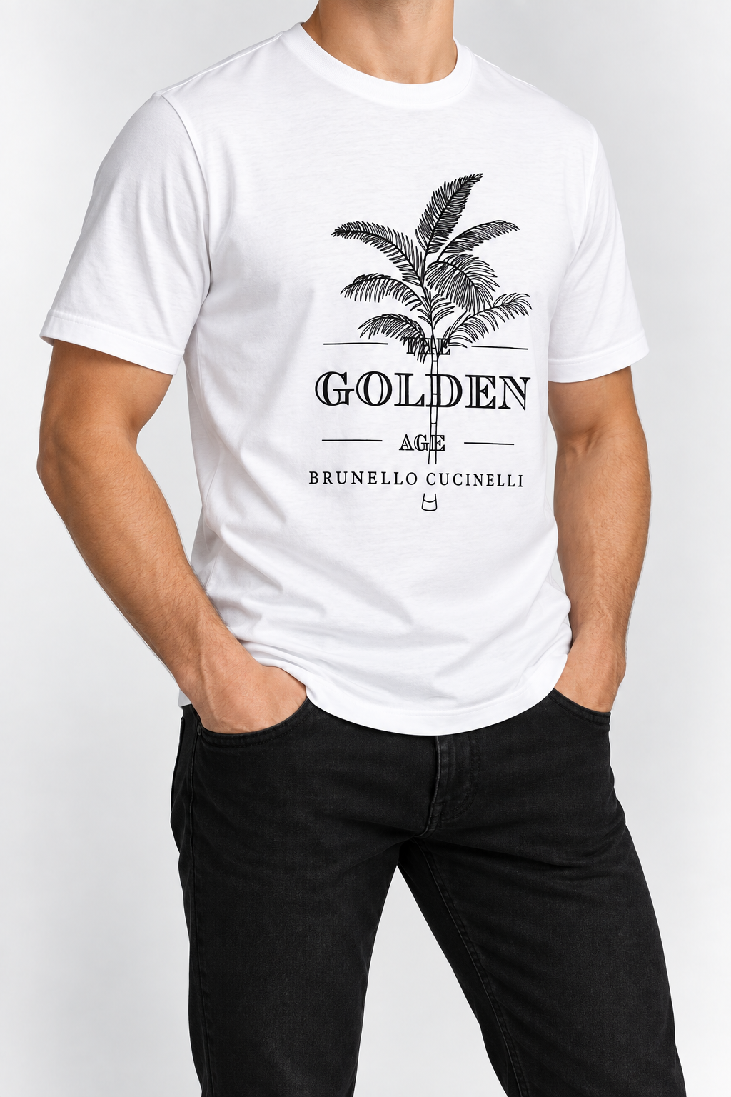 Men’s White Golden Age T-Shirt - view 4