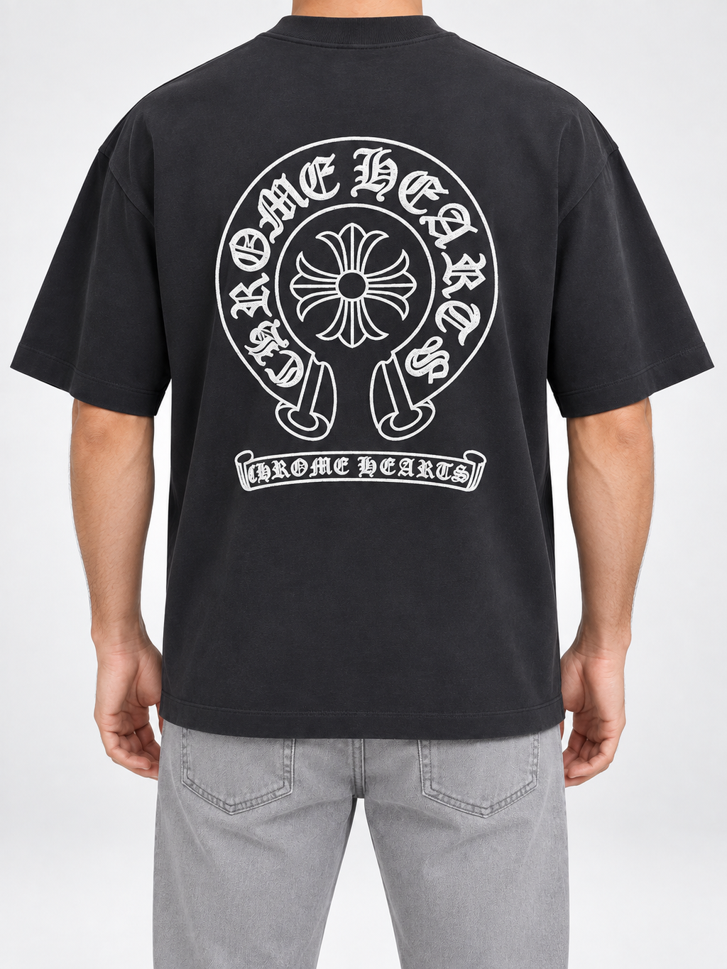 Men’s Black Horseshoe-Emblem T-Shirt - view 4