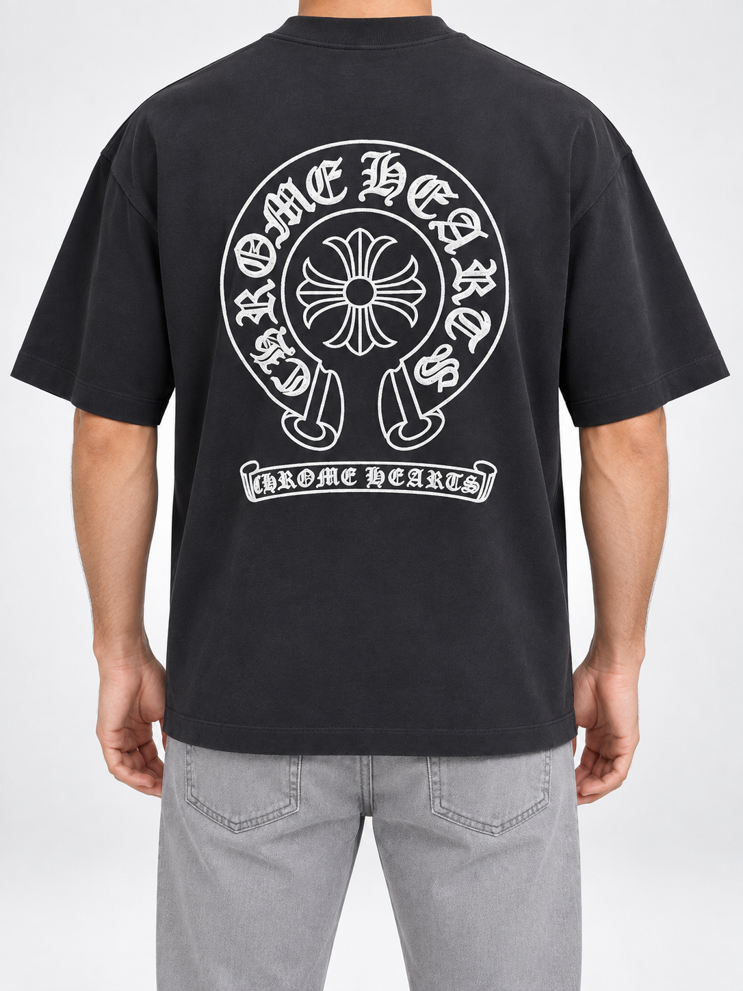 Men’s Black Horseshoe-Emblem T-Shirt - view 4