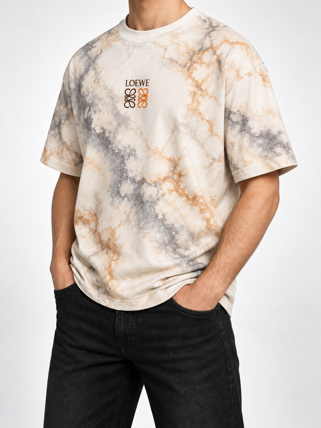 Men’s Marble Tie-Dye Logo T-Shirt - view 2