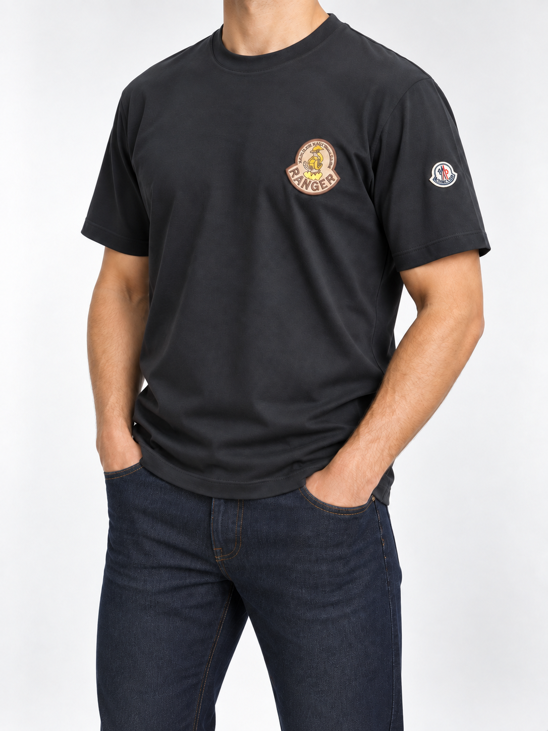 Men’s Charcoal Ranger Patch T-Shirt - view 4