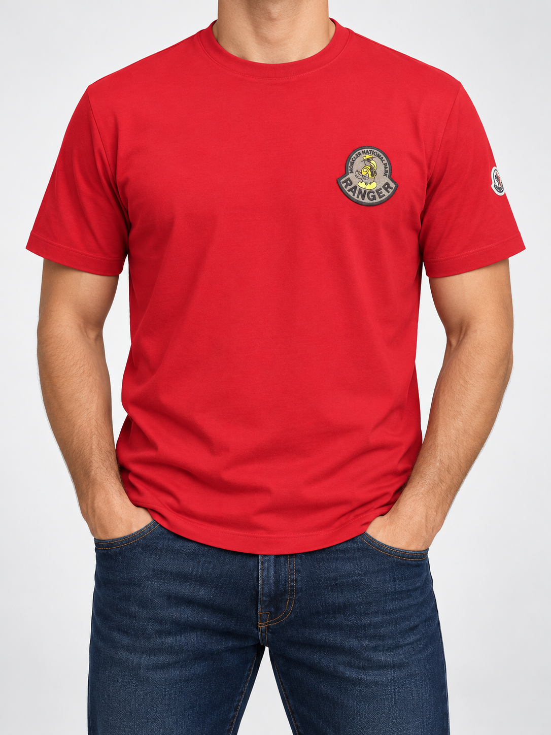 Men’s Red Ranger Patch T-Shirt - front view