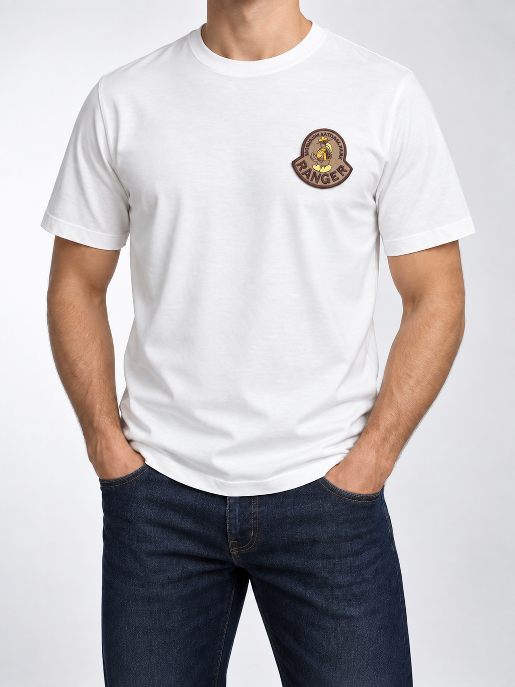 Men’s White Ranger Patch T-Shirt - view 4