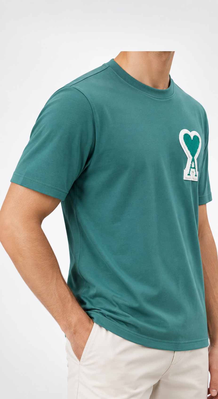 Men’s Green Heart-A Appliqué T-Shirt - view 2
