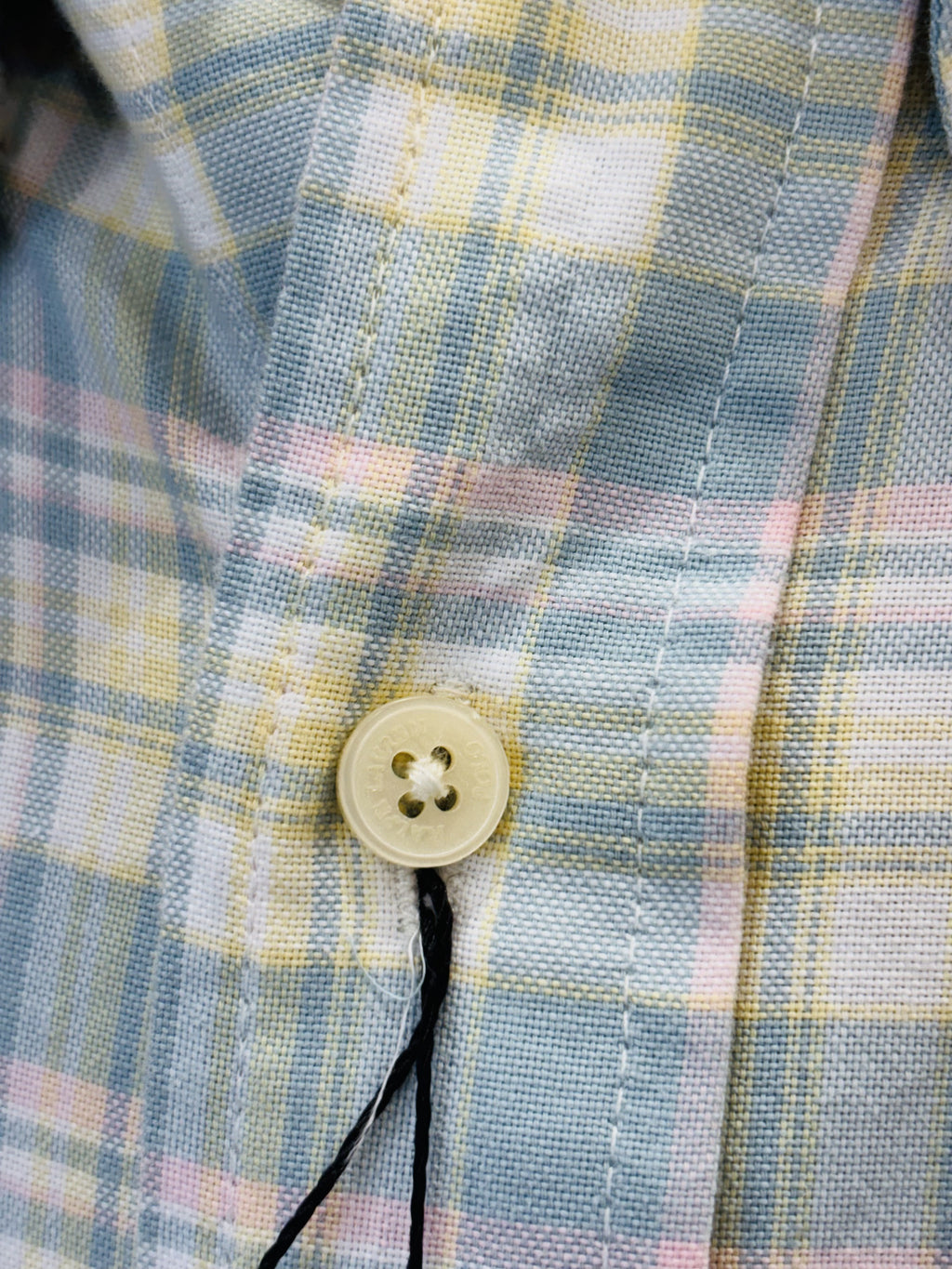 Men’s Pastel Blue Plaid Shirt - view 4