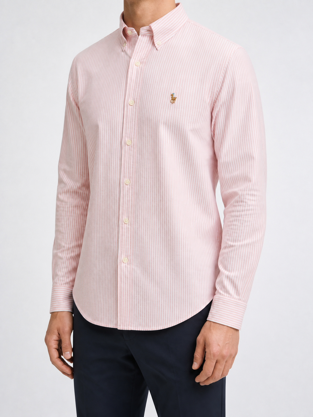 Men’s Soft Pink Pinstripe Shirt - view 2