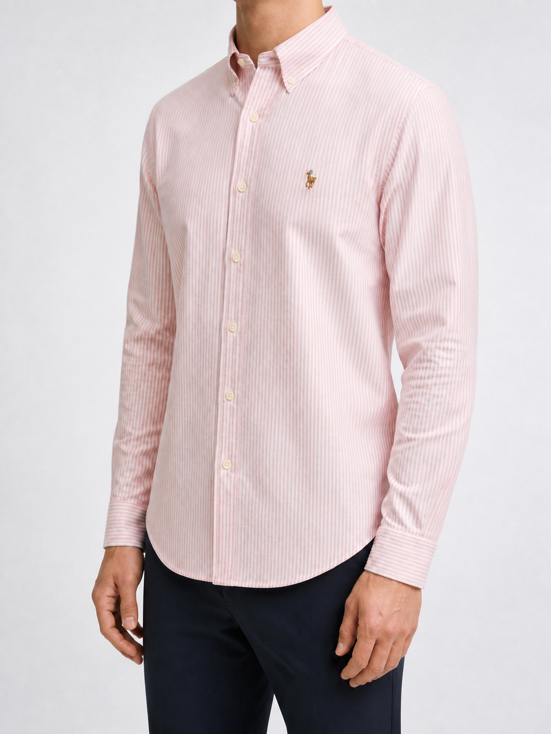 Men’s Soft Pink Pinstripe Shirt - view 3