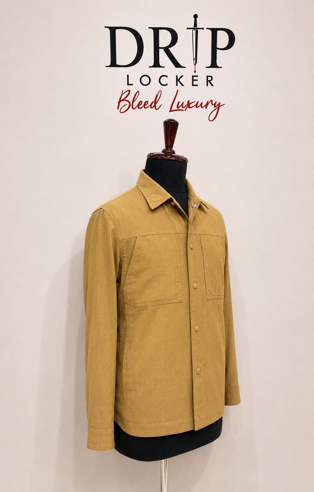 Mustard Camel Two-Pocket Overshirt - view 3
