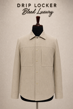 ZGN — Cream Two-Pocket Overshirt