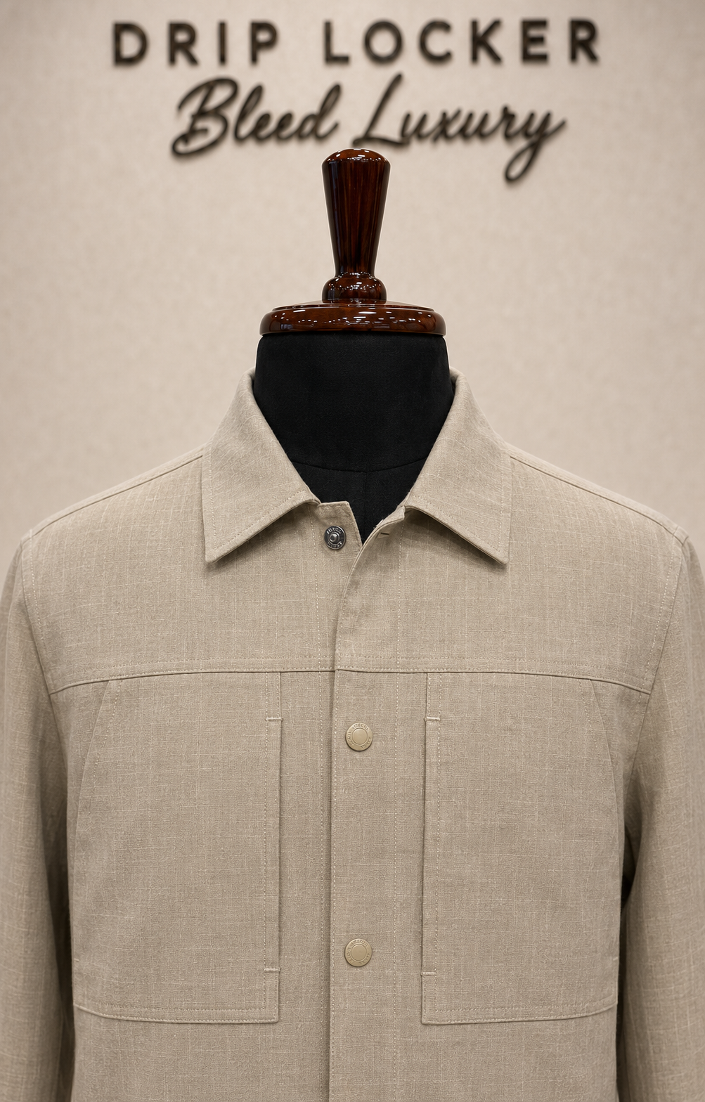 Cream Two-Pocket Overshirt - view 4