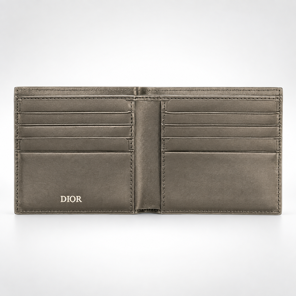 Metallic Taupe Fine Monogram Bifold Wallet - view 2
