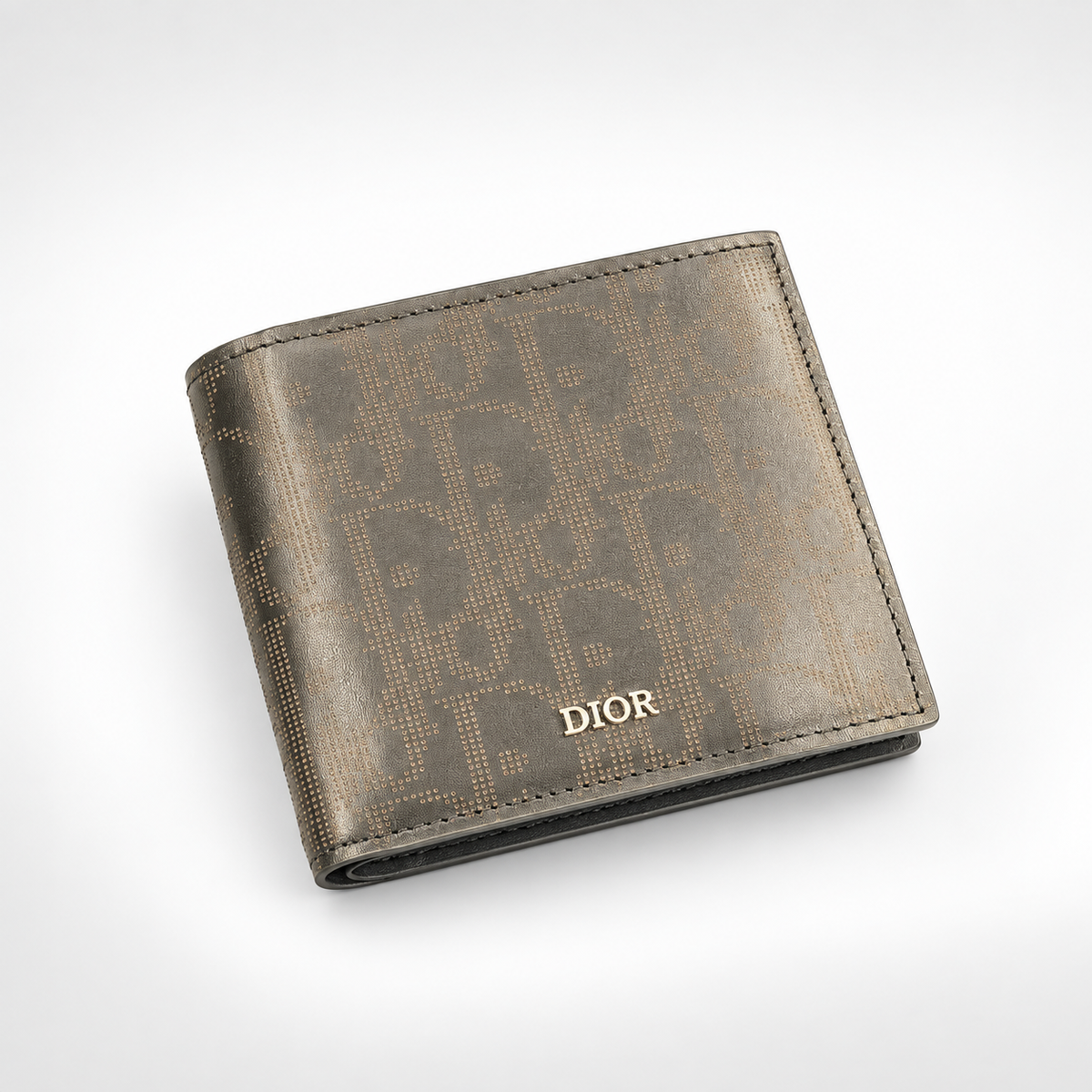 Metallic Taupe Fine Monogram Bifold Wallet - view 3