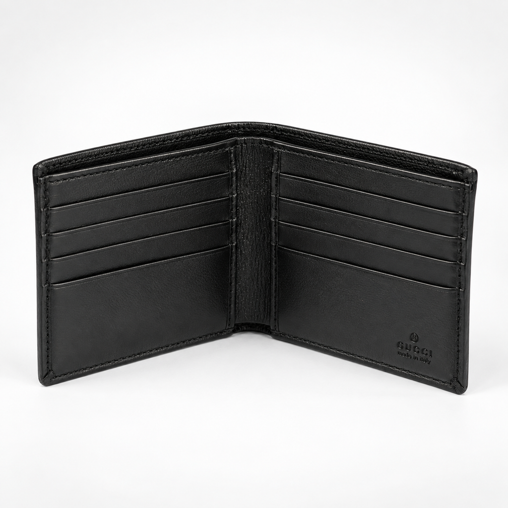 Black Monogram Bifold Wallet - view 2