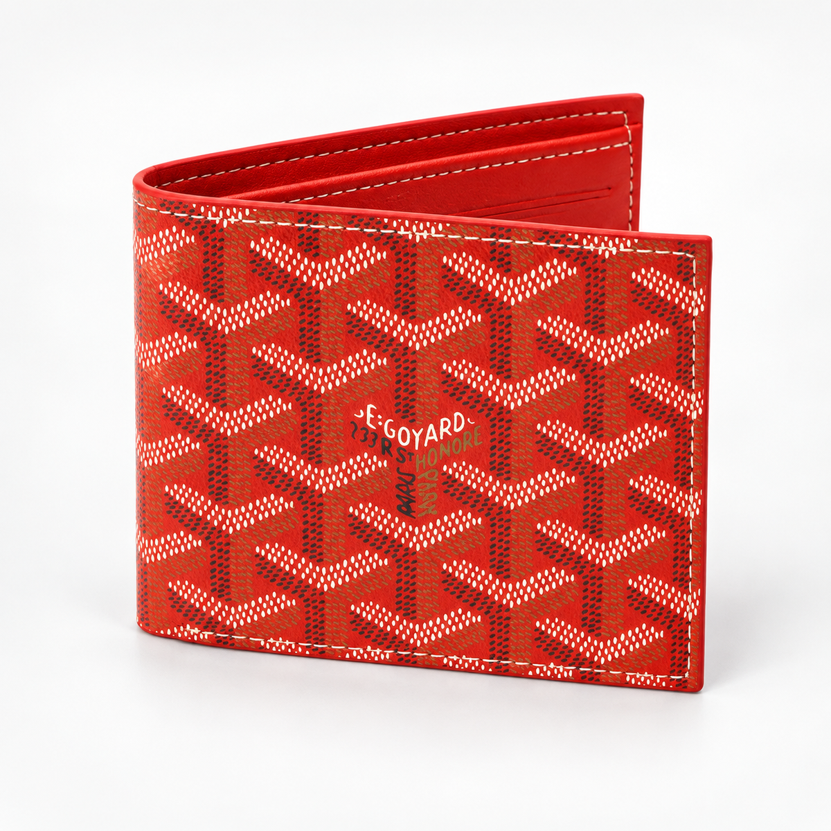 Red Chevron Wallet Wallet - front view