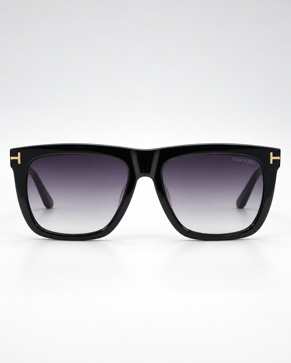 tom ford ft0513 01b gradient square sunglasses — front product view