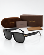 TF — FT1205 01A Glossy Black Square Sunglasses