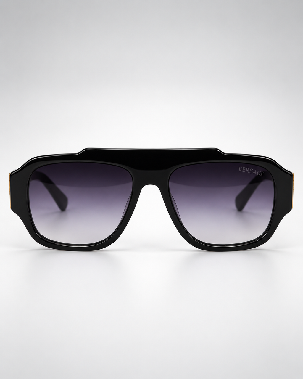 versace ve4436u black purple gradient unisex sunglasses — front product view