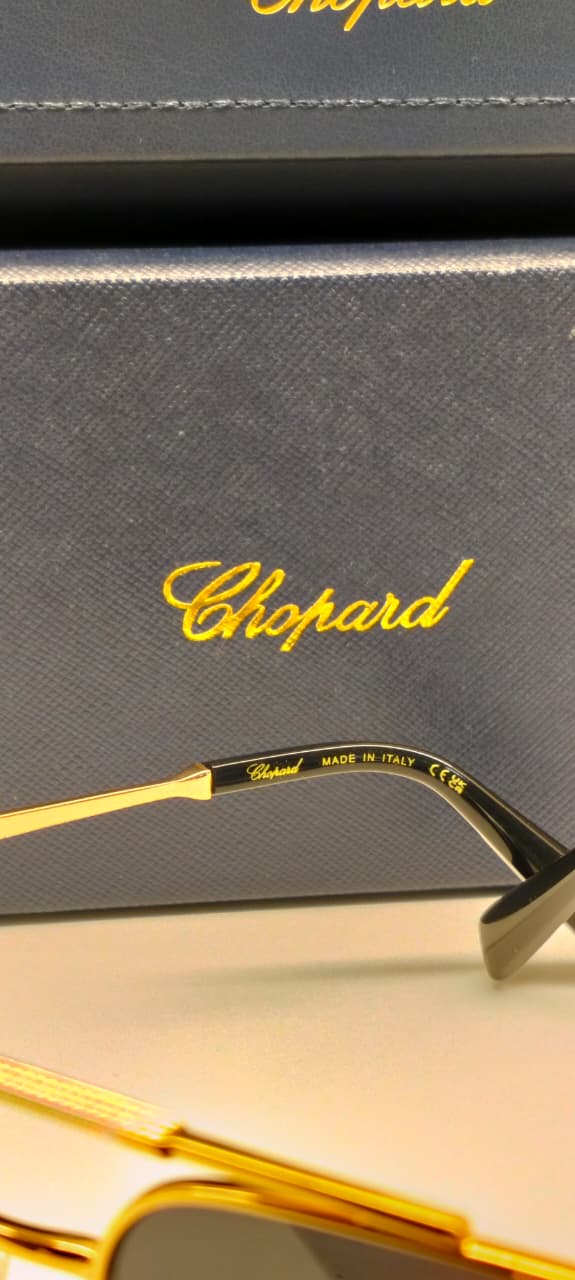 CHPD — Gold Smoke Navigator Sunglasses – Model 2 - actual product photograph 2