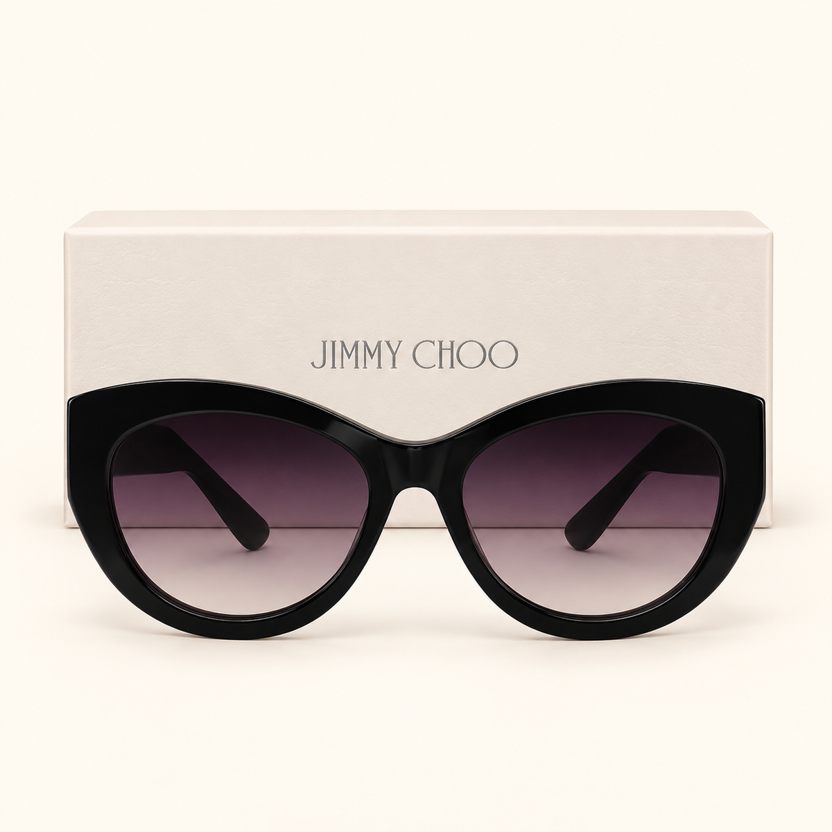 JCH — Black Gradient Cat-Eye Sunglasses – Model 1