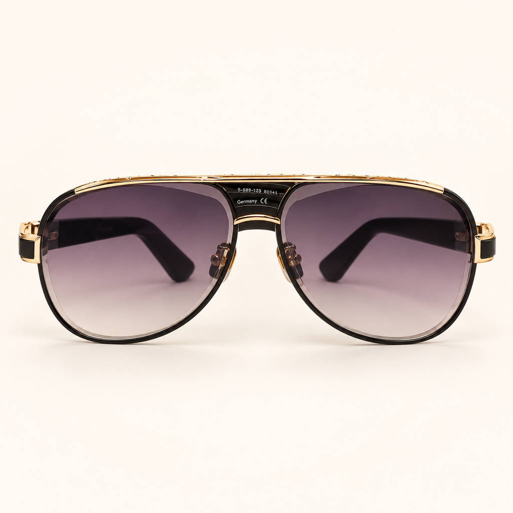 MYB — Gold Gradient Aviator Sunglasses – Model 1