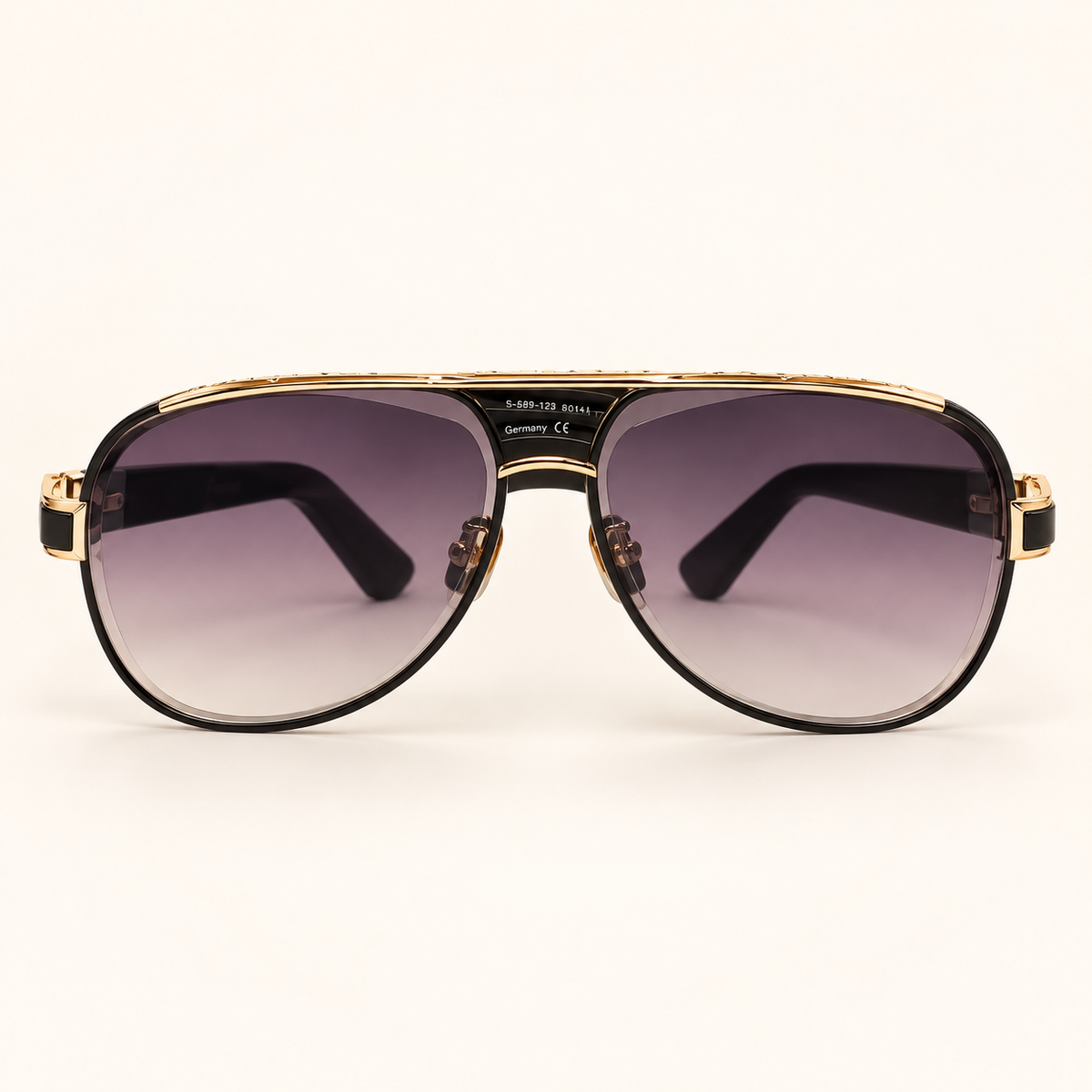MYB — Gold Gradient Aviator Sunglasses – Model 1