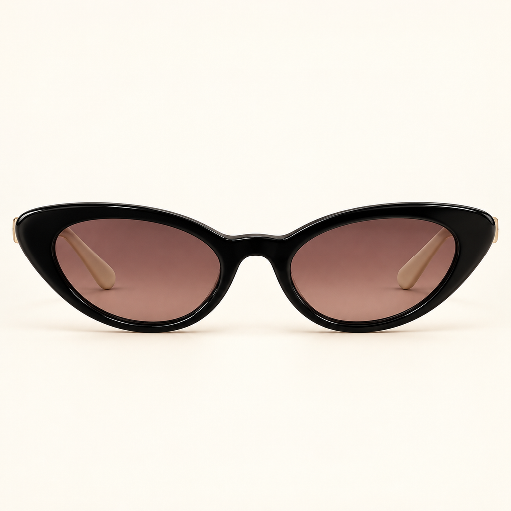 MM — Black Cat-Eye Sunglasses – Model 3