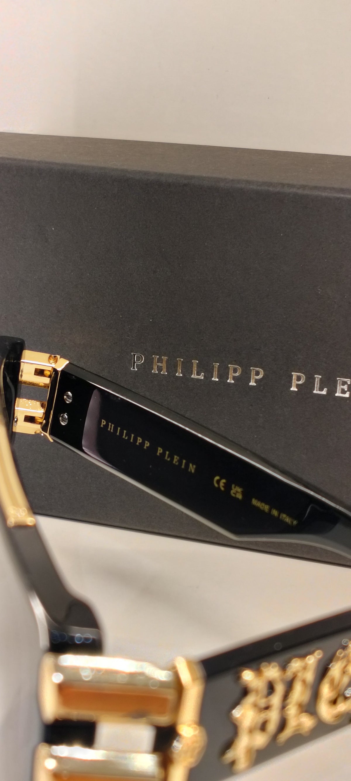 PP — Black Oversized Square Sunglasses – Model 1 - actual product photograph 2