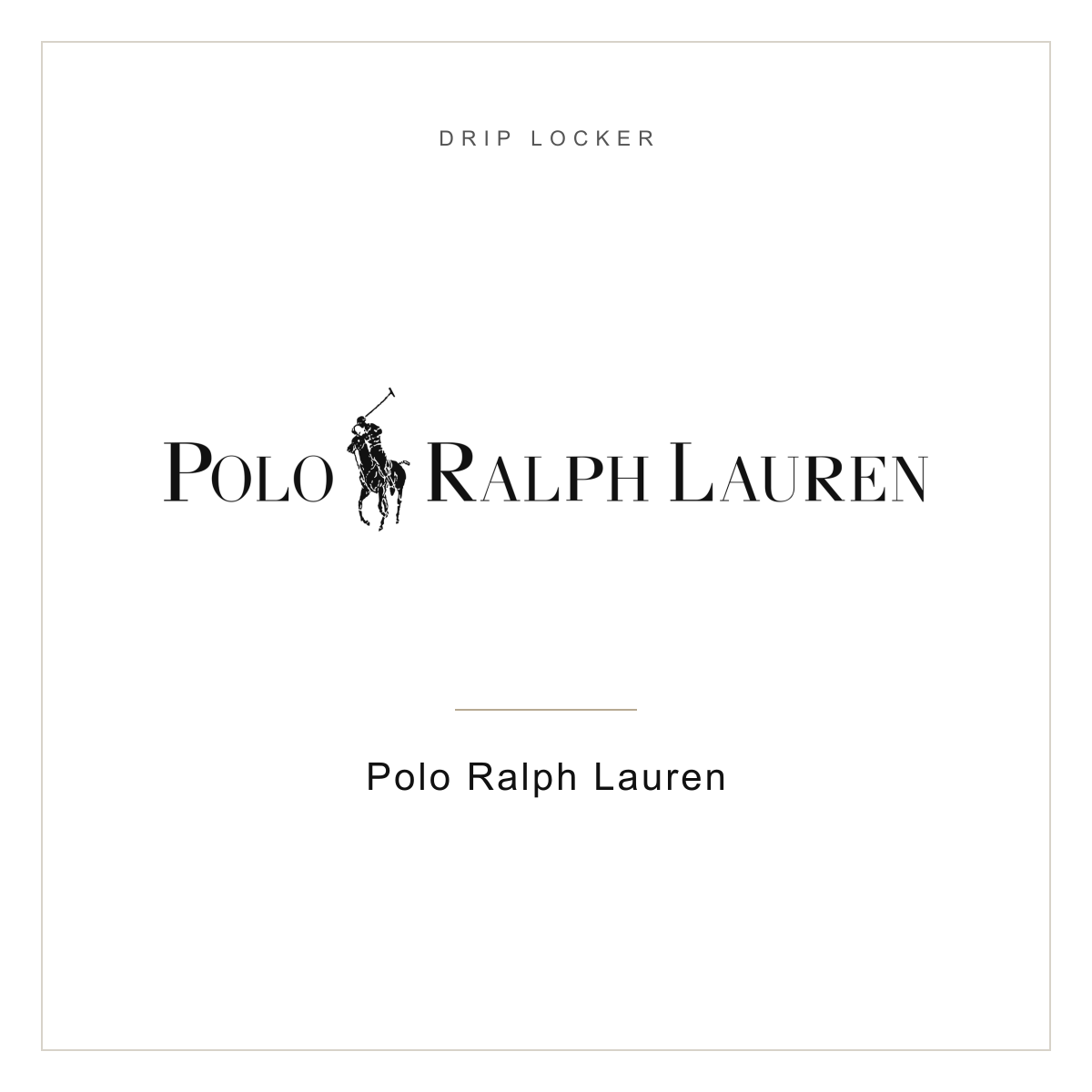 Drip Locker brand card — Polo Ralph Lauren